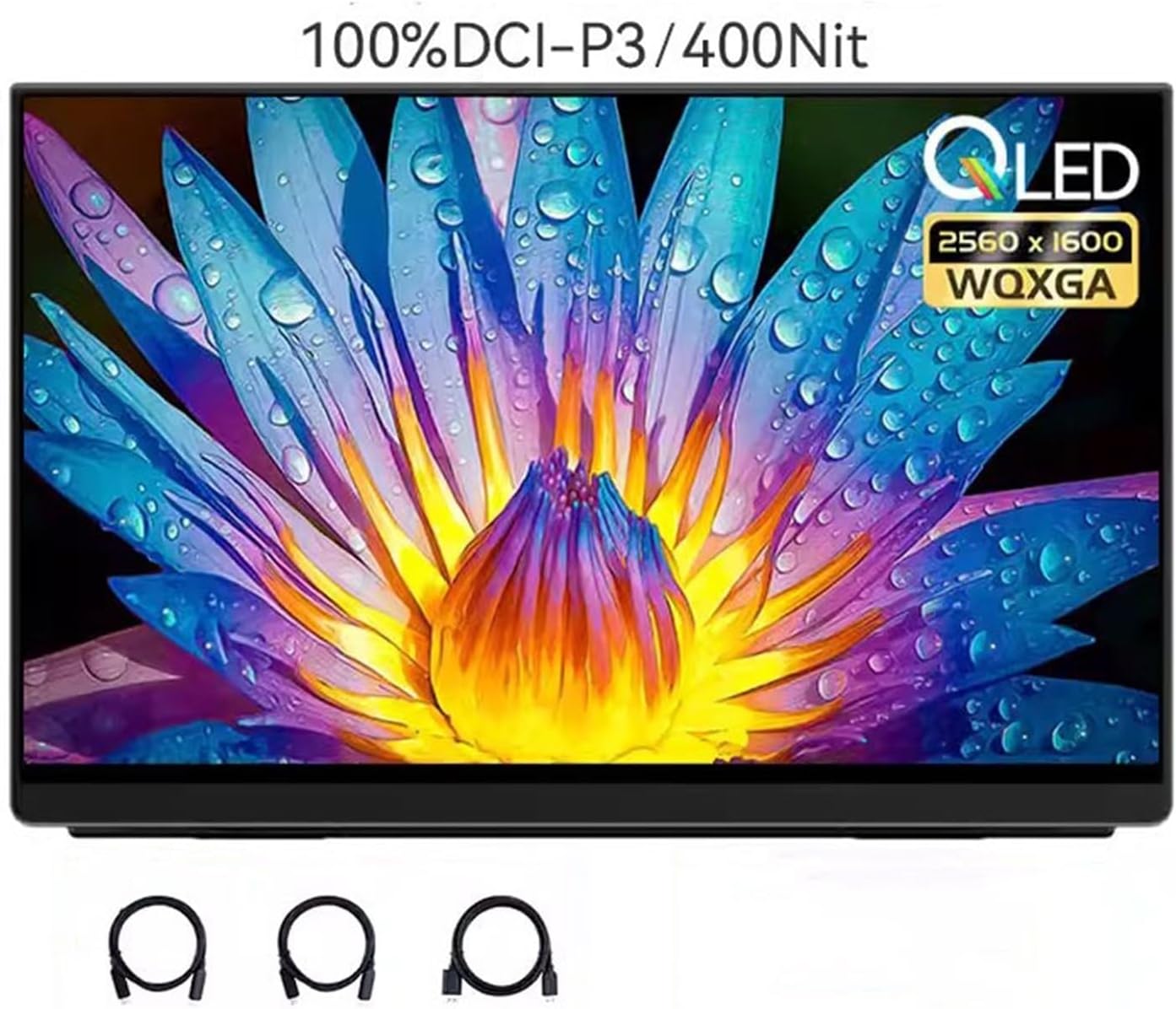 Portable Monitors 16-inch 2.5K QLED External Screen 2560 * 1600 Resolution Laptop Expansion Screen Game Office External Screen