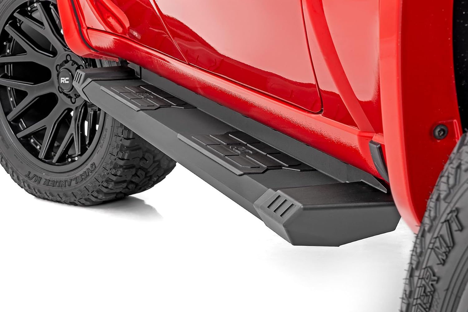 Rough Country HD2 Aluminum Running Boards for Toyota Tacoma (2024-2025) Double Cab - 5' Wide Non-Slip Step, Easy Bolt-on Install