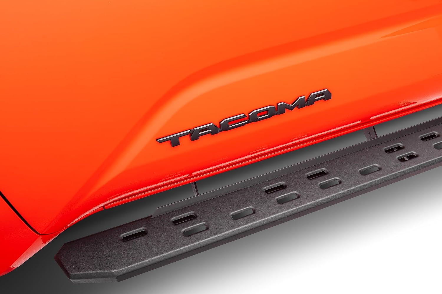 Go Rhino RB30 Slim Running Boards & Brackets | Cab Length, Galvanized Steel, Textured Black | 69643280SPC | Fits 2024 Toyota Tacoma Double Cab