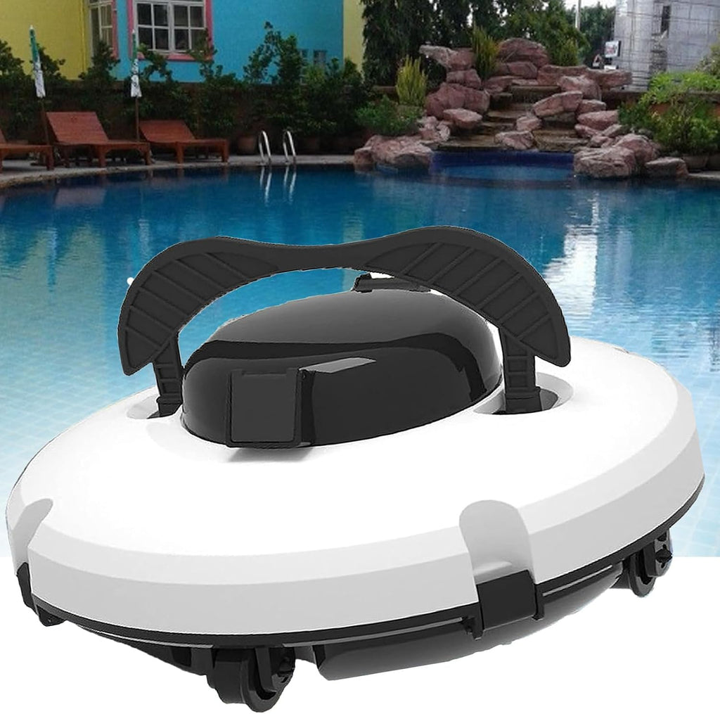 Automatic Pool Robot Cleaner, Cordless Pool Cleaning Robot with Battery, Swimming Pool Robot Vacuum Cleaner,Cordless Pool Vacuum Robot