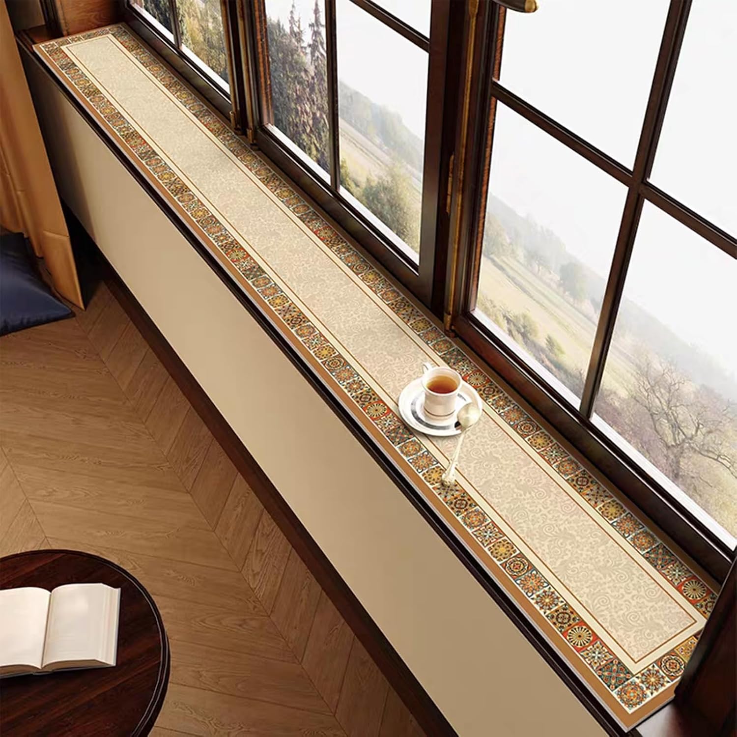 Extra Long Window Sill Mat, Narrow Dustproof Windowsill Cover Decorative Pad, Cut to Fit, Balcony Protective Pads - 2mm Thick(27x71in/70x180cm)