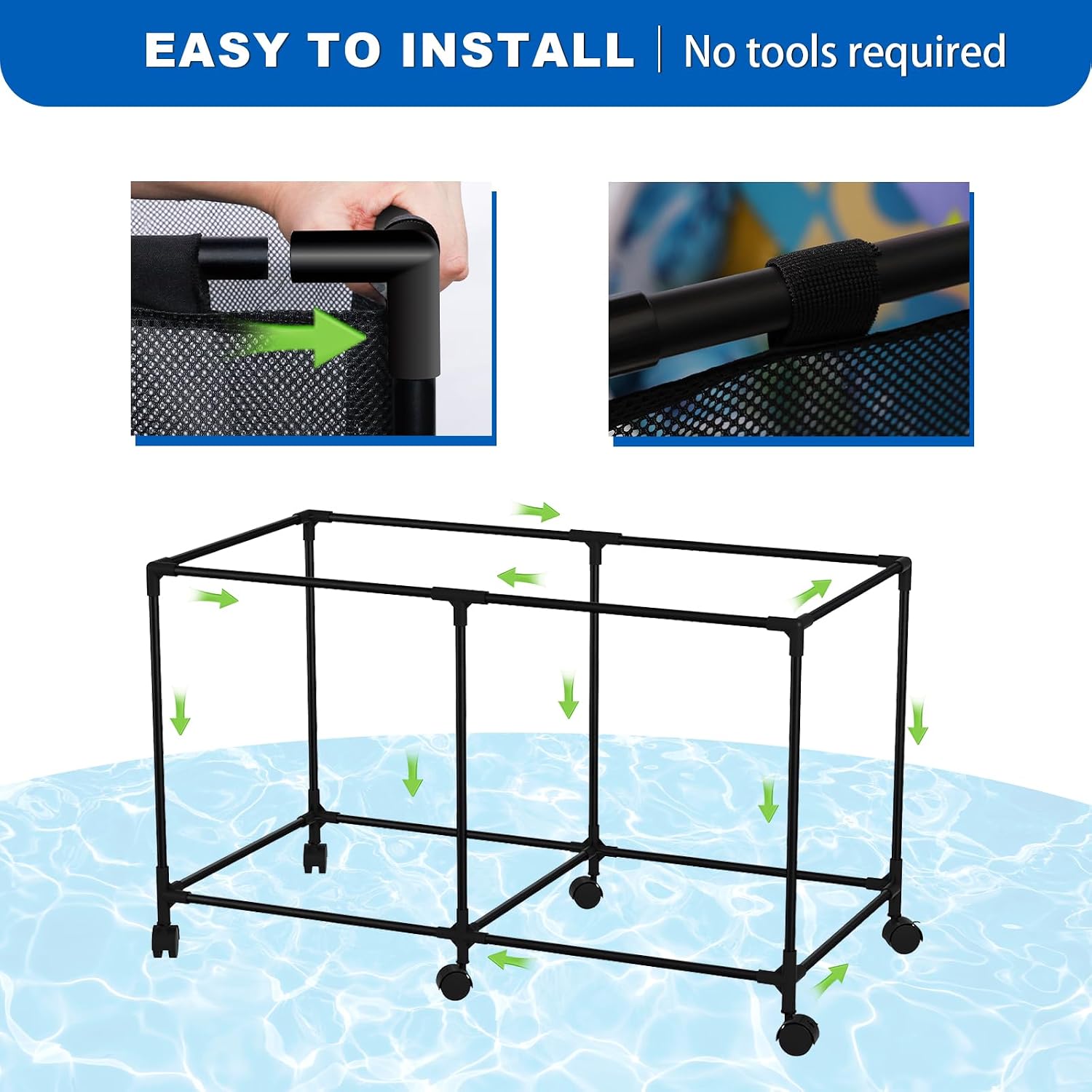 271 Gal Super Large Capacity pool storage | For Outdoor Pools/courtyard/Beaches, Stores Swimming Rings/Floaters & More,With Lockable Wheels, Portable & Space-Saving,pool float storage (L)