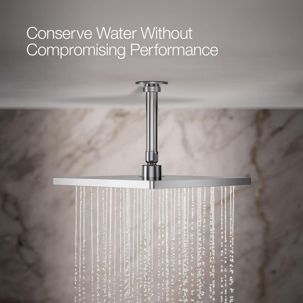 Kohler 26149-G-CP Honesty® 10' single-function rainhead, 1.75 gpm, Polished Chrome