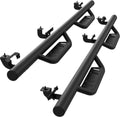 TAC 4' Drop Running Boards Fit 2020-2025 Jeep Gladiator JT | Tubular Style Fine Texture Black | Pickup Truck Off-Road Exterior Accessories (2pcs)