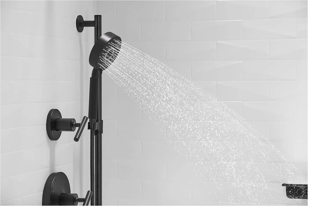 KOHLER 22178-G-BN Purist 30' Four-Function Handshower Kit, Handheld Showerhead Set with 60' Hose, Slidebar and Slidebar Trim, 1.75 GPM, Vibrant Brushed Nickel