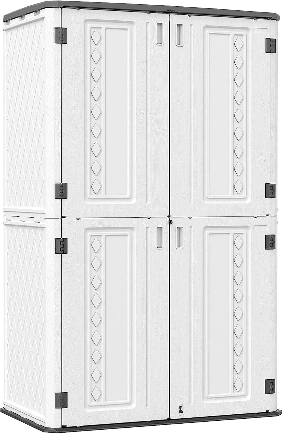KINYING Metal Laminate Shelving Kit for Kinying Vertical Storage Cabinet, with Screw and Nuts, 68' x 46' x 15'(Color: Black)