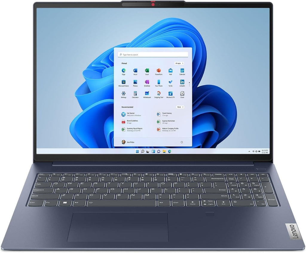 Lenovo IdeaPad Slim 5 16IRU9 Laptop, 16' WUXGA IPS Touchscreen, Intel 7 150U 10-Core, Intel Graphics, 16GB LPDDR5 1TB SSD, Backlit Keyboard Fingerprint Wi-Fi 6 Card Reader, Win11 Home, COU 32GB USB