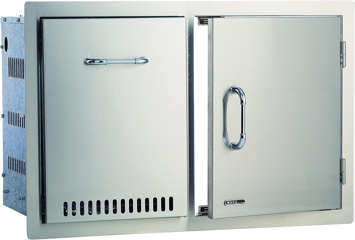 Bull Outdoor Products 65784 Door/Propane Drawer Combo, Stainless Steel