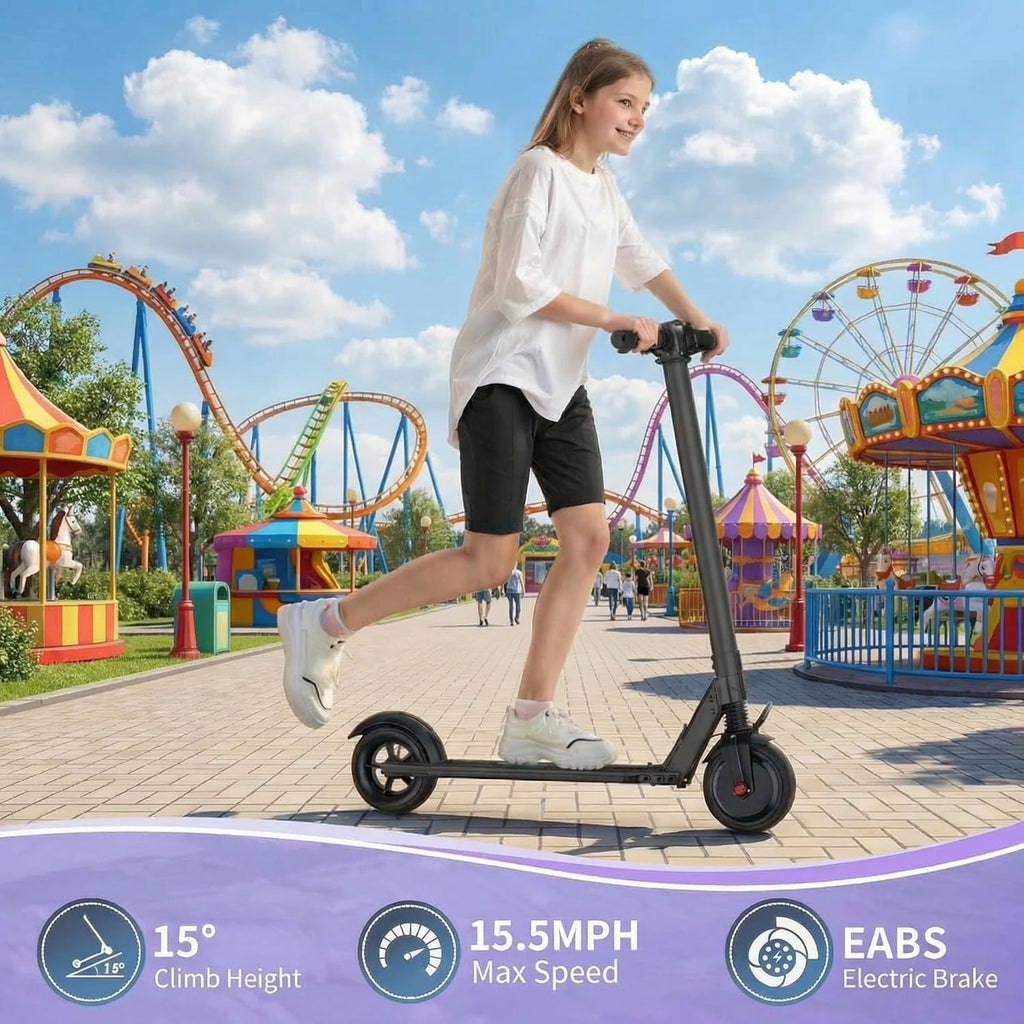 Caroma Electric Scooter Adults Peak 450W, 16-21 Miles Range E Scooter, Safe Speed Control Scooter with Smart LED Display Max 16 MPH, Lightweight Foldable E-Scooter,Electric Scooter for Kids,Gift Idea