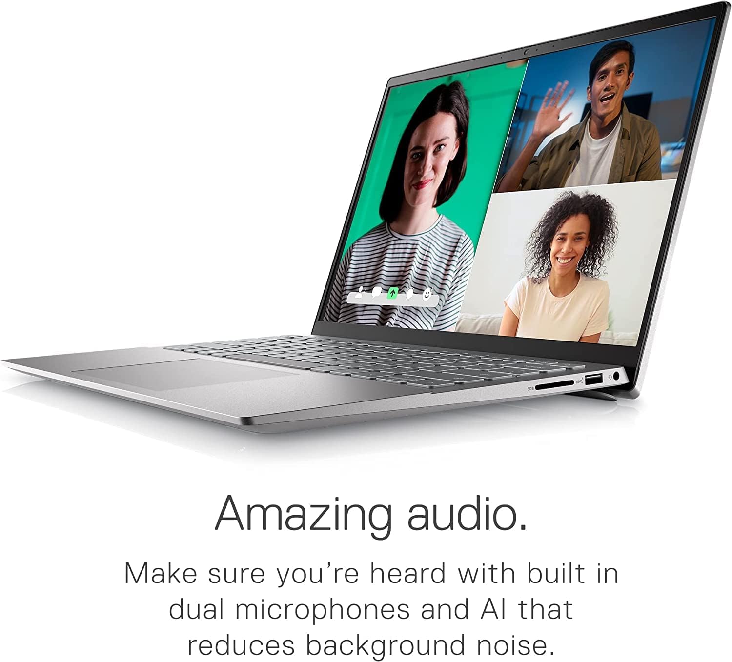 Dell Inspiron 14 Inch FHD Touchscreen Business Laptop, AMD Ryzen 5 5625U (6 Cores, Up to 4.3Ghz), 16GB RAM, 512GB SSD, Windows 11 Pro, Backlit Keyboard, Fingerprint Reader, Silver