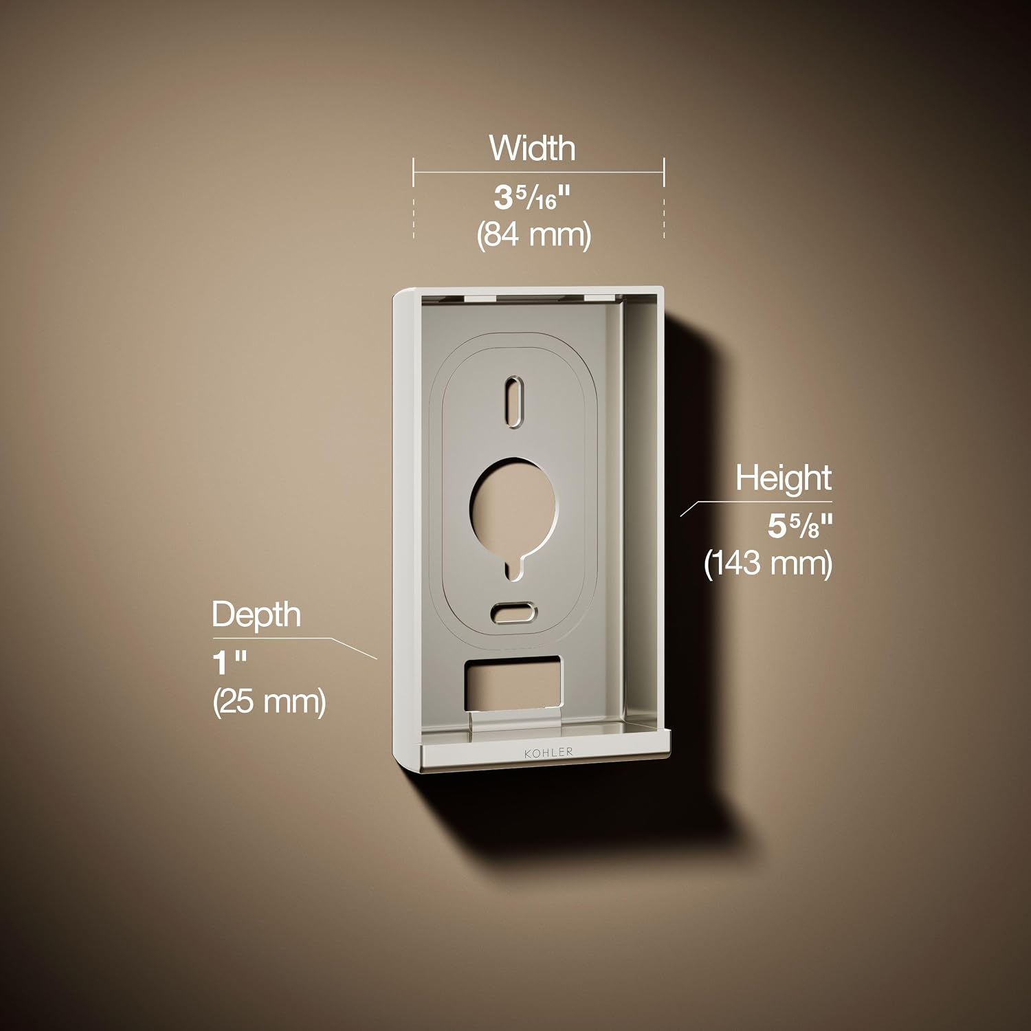 Kohler 99694-SN DTV+™ Interface mounting Bracket, Vibrant Polished Nickel