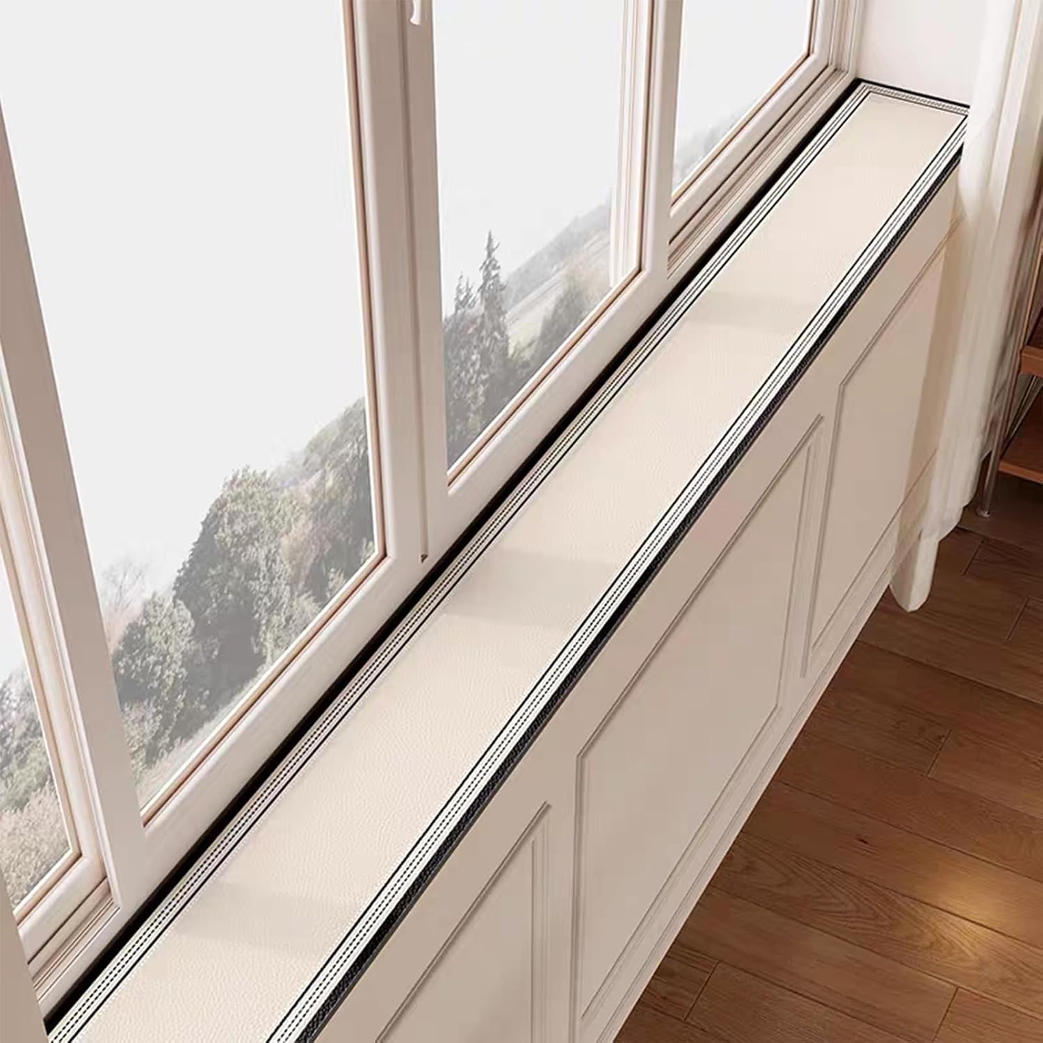 Window Sill Protector 10 15 20 25 30cm Wide, Waterproof PVC Window Ledge Cover, Cuttable Windows Replacement Mat for Home Decor(27x71in/70x180cm)