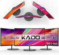 Kado Triple Monitor Setup - 3-Pack 27' Curved 1920x1080 Computer Monitor 1500R 75Hz VESA Mount HDMI Office Gaming Hybrid Built-in Speakers (C27X Trio Series)