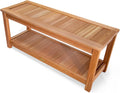 All Things Cedar 44' Deluxe Cedar Wood Sauna Bench, Indoor Outdoor Seating, Natural