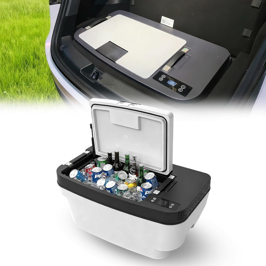 Model Y 2020-2025 Trunk 35L App Control Fridge Huge Car Refrigerator, Car Freezer for Tesla Model Y Juniper 2025+, -7.6℉-50℉ Trunk Portable Freezer for Camping Tailgating Road Trip Home