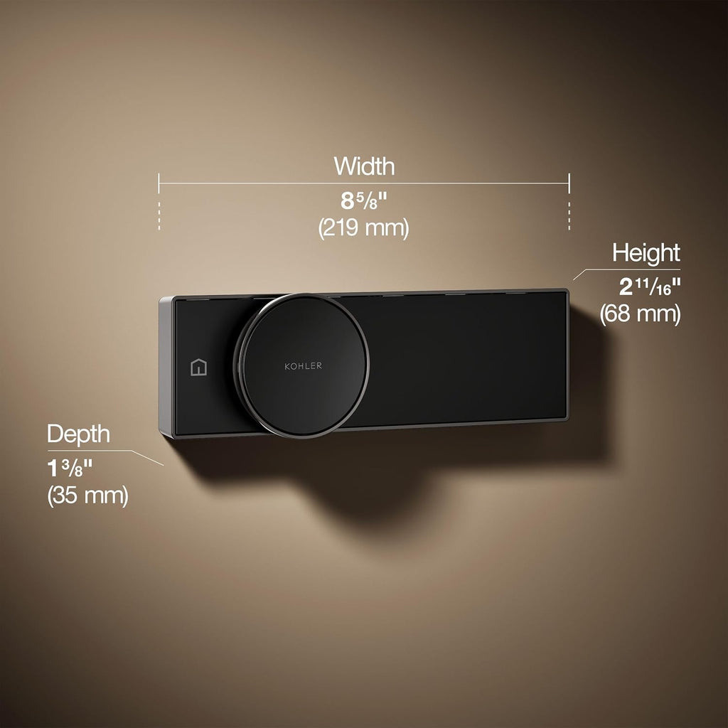 KOHLER Anthem + Digital Control Steamhead in Vibrant Titanium, Large Dial for Easy Temperature and Flow Rate Adjustment, Features System Warm-Up and Pause Option, Includes Optional Flow Restrictor