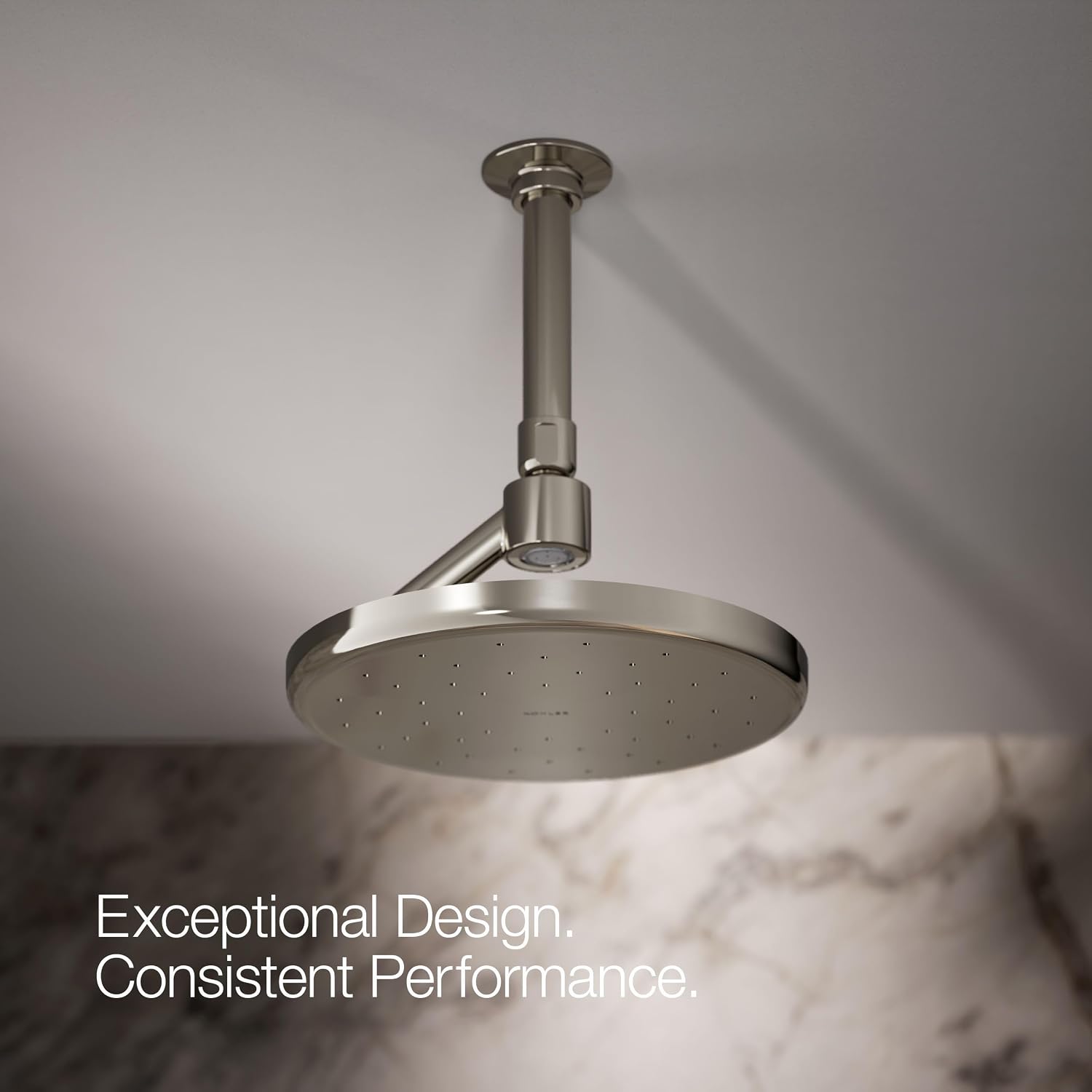 Kohler 26301-SN Statement® Open Rain iconic single-function rainhead,' 2.5 gpm, Vibrant Polished Nickel