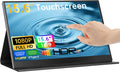 UFYQL Touchscreen Portable Monitor 15.6-Inch, 1080P FHD IPS Display with Magnetic Case, HDMI & USB-C Plug&-Play, Laptop External Monitor for Laptop, MacBook，PC