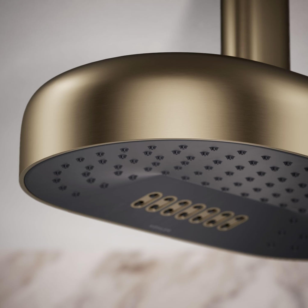 Kohler 26295-BV Statement® Oblong 14' two-function rainhead, 2.5 gpm, Vibrant Brushed Bronze
