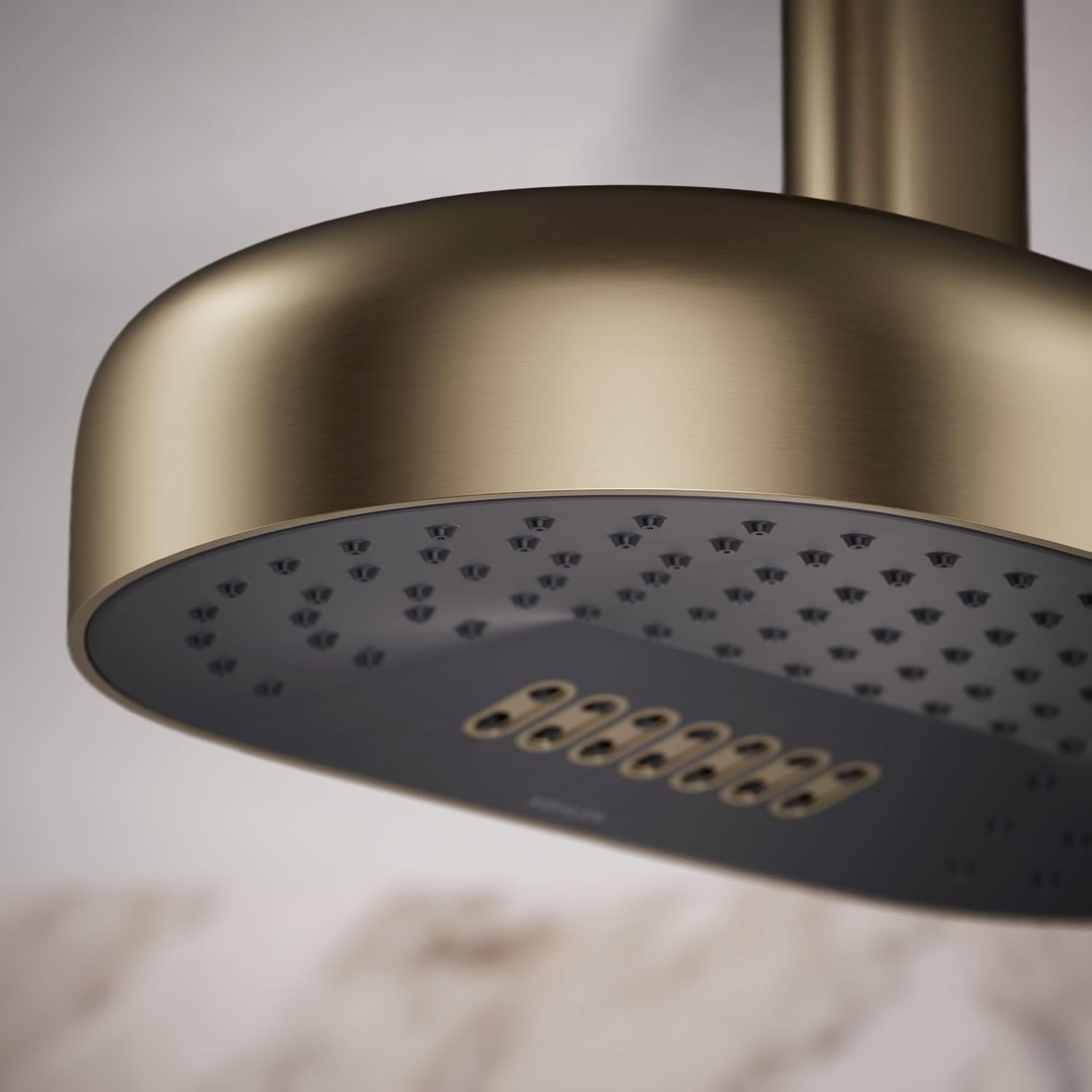 Kohler 26295-BV Statement® Oblong 14' two-function rainhead, 2.5 gpm, Vibrant Brushed Bronze