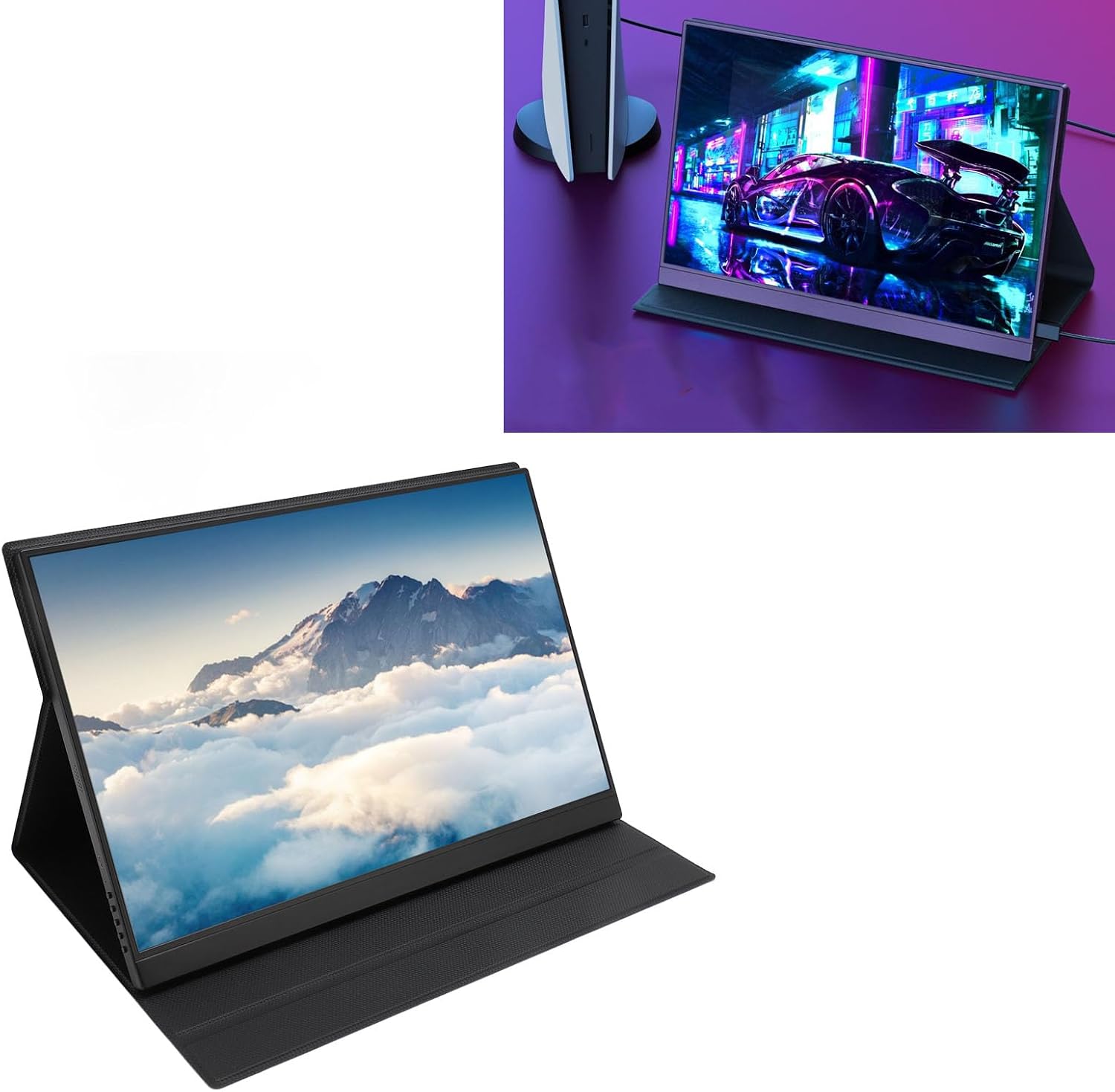 2.5K Portable Monitor, 16 2560x1600 HDR Laptop Monitor, USB C HDMI Computer Display, External Second Screen for Laptop PC for Box ONE for OS X