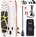 SUDOO Inflatable Stand Up Paddle Board 10'/ 10'6' SUP with 450LB Weight Capacity Adjustable Paddle Wide Stable Non Slip EVA Deck Complete Accessories for Adults Beginners Youth Outdoor Water Sports