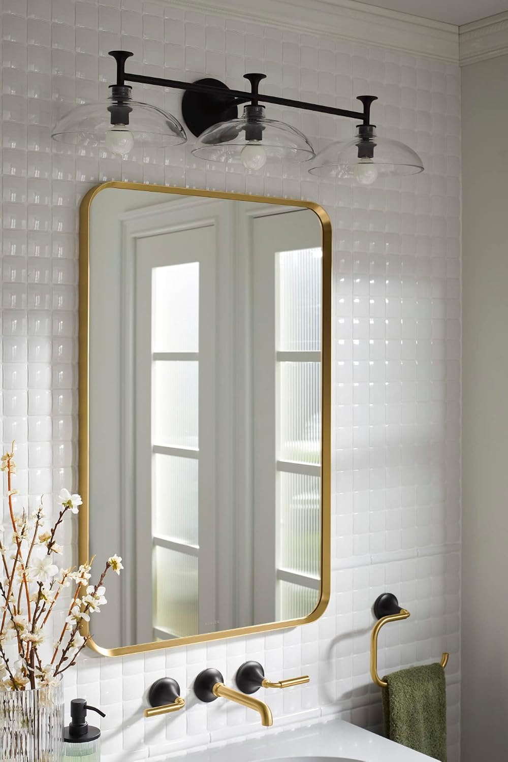 Tone 3 Light Sconce - Brushed Moderne Brass 31770-SC03-2GL Kohler