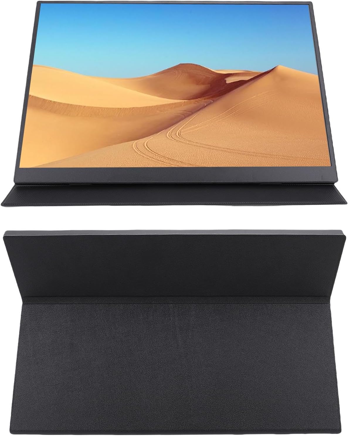 16 inch Portable Gaming Monitor, 120HZ 4K USB C HDMI Computer Display with Two Speakers and Smart Cover Eye Care External Laptop Screen Extender for PC Phone Game Console