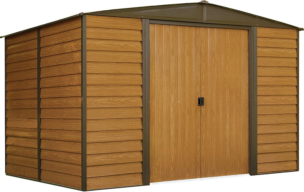 Arrow WR108 Woodridge EG, Steel Storage Shed, 10' by 8', Neutral