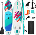 Inflatable Stand up Paddle Board, Extra Wide SUP, with Premium Paddleboard Accessories, Hand Pump, Backpack, Adult & Youth, for Yoga Fishing Paddling
