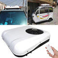 RV Air Conditioner Heat and Cool A/C Unit, Dc 12V Air Conditioner Electric Rooftop Rv Air Conditioner, Electric Rv Truck Camper Van Air Conditioner, Scroll Comp（White-12V）