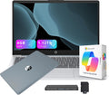 HP Stream 14' HD Student&Business Laptop with AI Copilot, AMD Athlon 7120, 4GB RAM, 1.12TB Storage (128GB SSD + 1TB Docking Station), 1 Year Office 365, Radeon Graphics, Win 11, Moonlight Blue