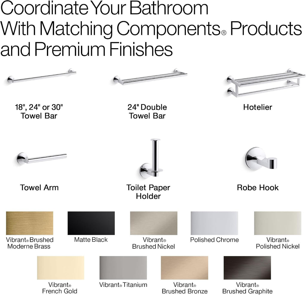 KOHLER Components™ pivoting Toilet Tissue Holder