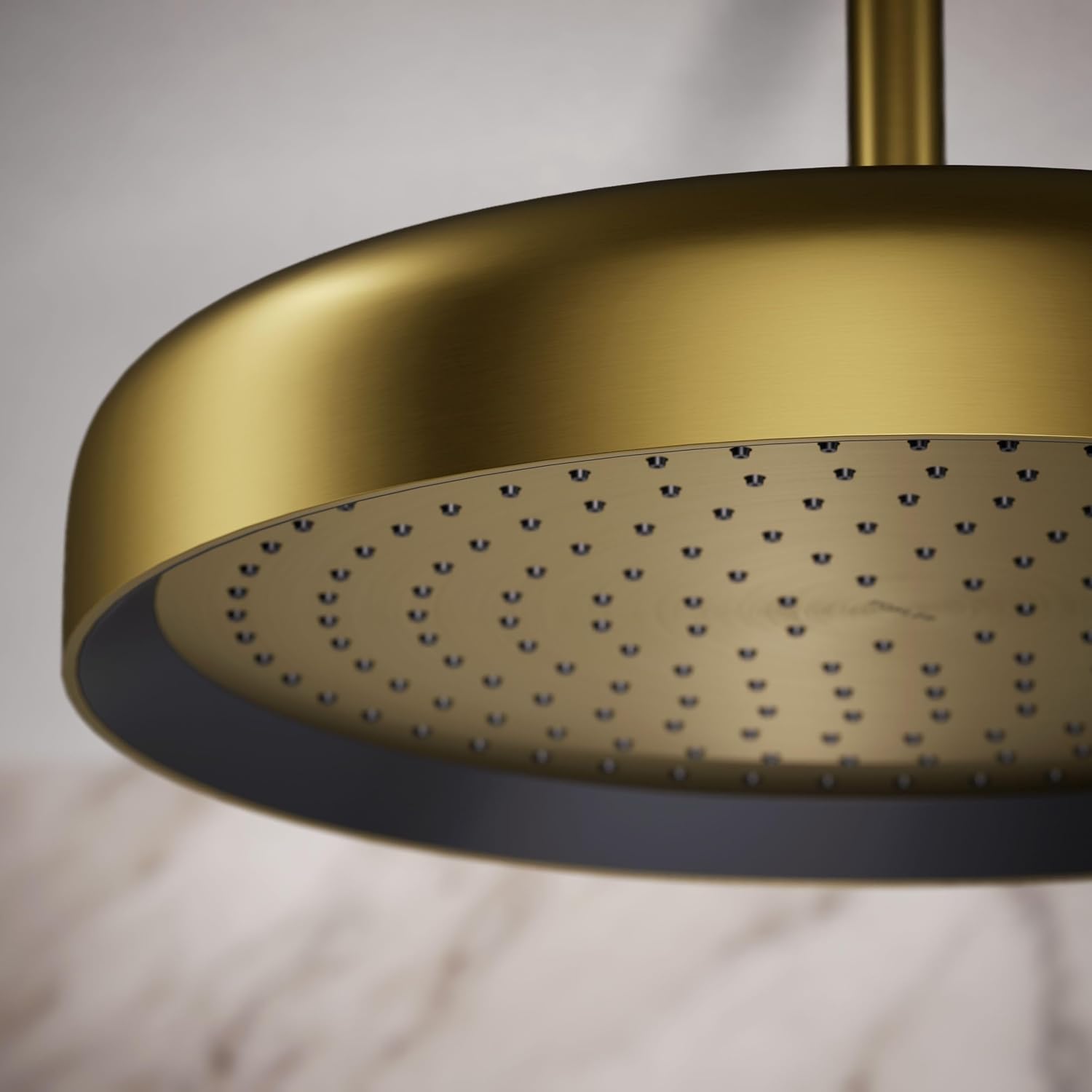 Kohler 26292-2MB Statement® Round 14' single-function rainhead, 2.5 gpm, Vibrant Brushed Moderne Brass