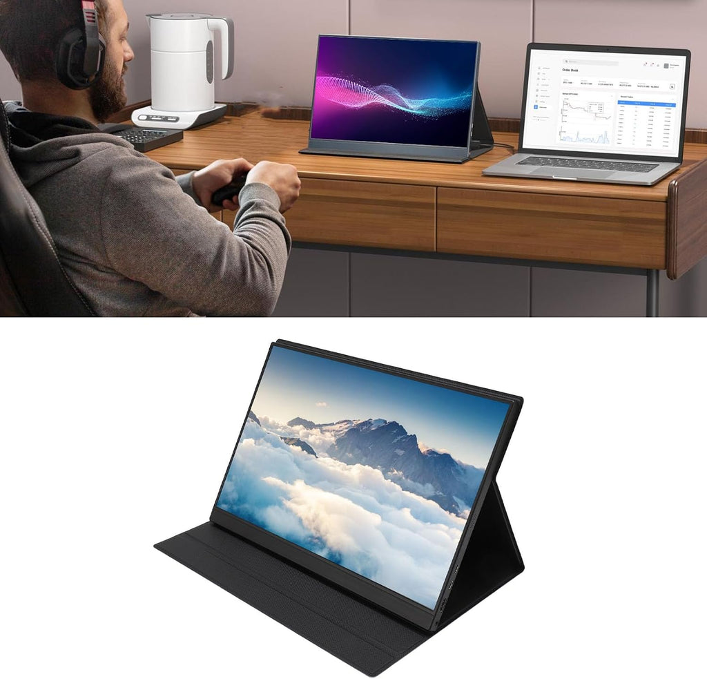 2.5K Portable Monitor, 16 2560x1600 HDR Laptop Monitor, USB C HDMI Computer Display, External Second Screen for Laptop PC for Box ONE for OS X