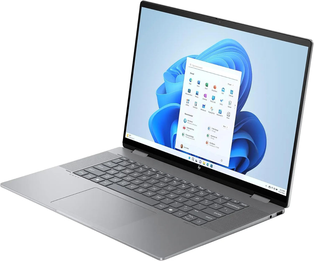 HP Envy x360 16' 2-in-1 Touchscreen Laptop for School and Hobbies, 6-Core AMD Ryzen 5 8640HS, 8GB LPDDR5 RAM, 1TB PCIe NVMe, Backlit KB, Wi-Fi 6E, Webcam, HDMI, Windows 11 Pro, w/BWE Accessories
