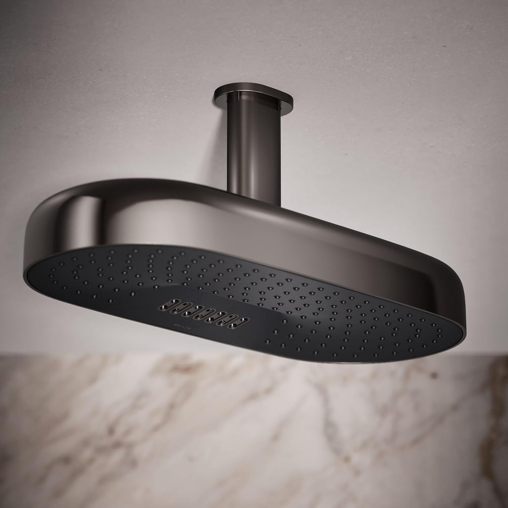 Kohler 26297-TT Statement® Oblong 18' two-function rainhead, 2.5 gpm, Vibrant Titanium