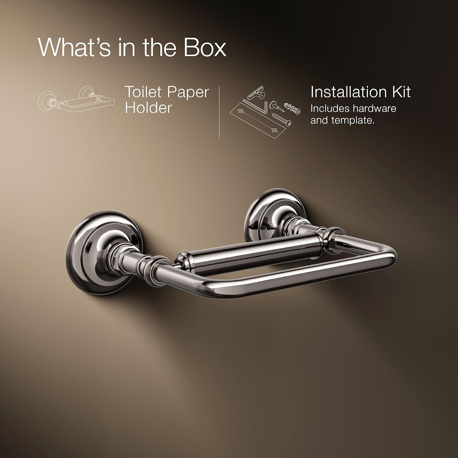KOHLER Artifacts Single Bar Horizontal Tissue Holder