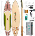 FunWater 11'/10'6' Inflatable Stand Up Paddle Board with Premium SUP Paddleboard Accessories, Wide Stable Anti-Slip EVA Deck,Paddle Boards for Adults & Youth of All Skill Levels