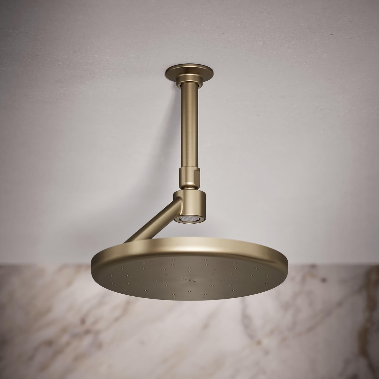 Kohler 26301-BV Statement® Open Rain iconic single-function rainhead,' 2.5 gpm, Vibrant Brushed Bronze
