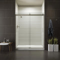 KOHLER K-706009-L-MX Levity Bypass Shower Door with Handle and 1/4-Inch Crystal Clear Glass in Matte Nickel
