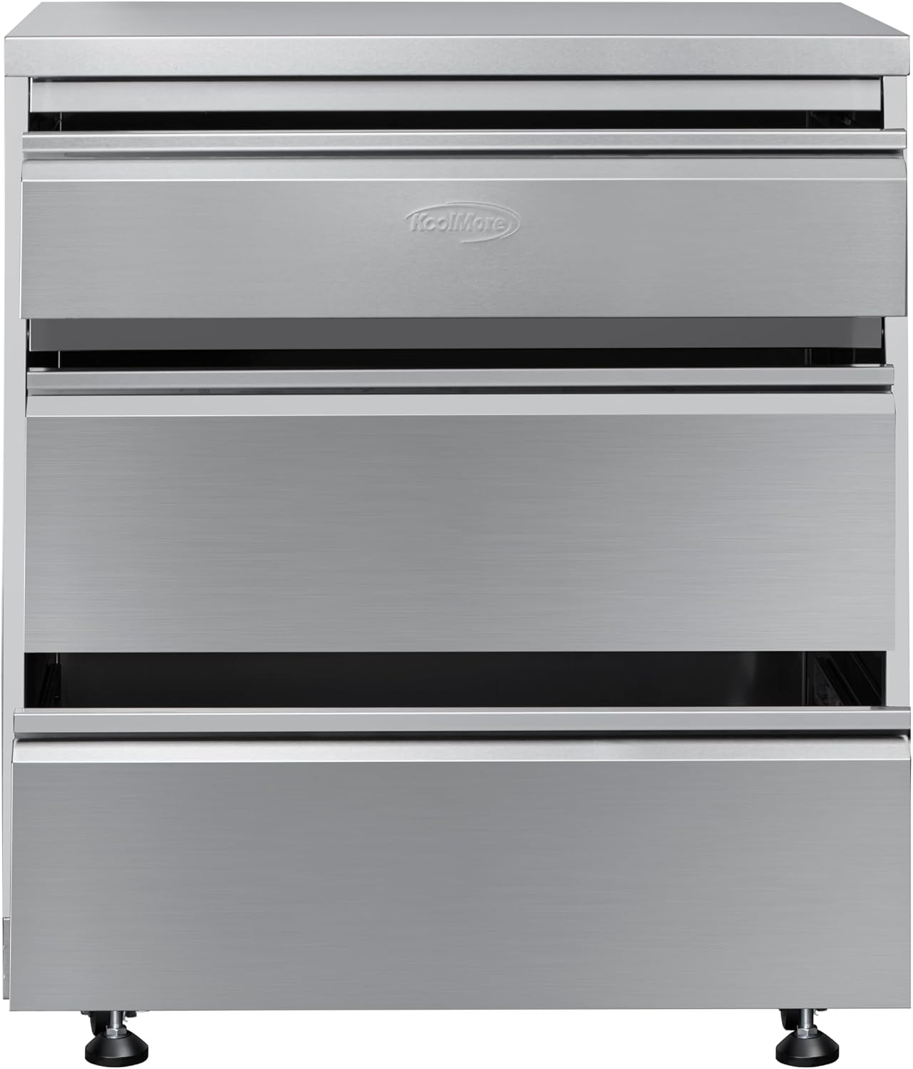 KoolMore 32 in. Stainless-Steel Outdoor Kitchen Cabinet with Three Drawers (KM-OKS-CAB3)