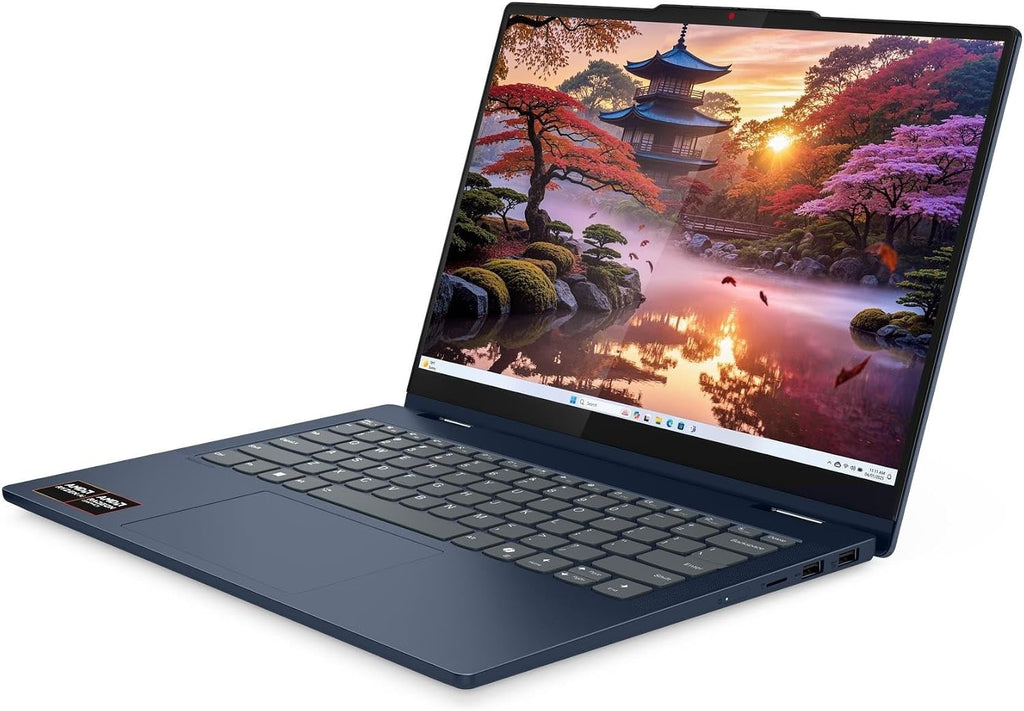 Lenovo 2025 IdeaPad 5 2-in-1 14AKP10 Personal Laptop - 14' 1920x1200 Touchscreen - AMD Ryzen AI 7 350-16GB RAM-2TB SSD - AMD Radeon 860M Graphics - HD Audio - 1080P + IR Camera - W11H - Cosmic Blue