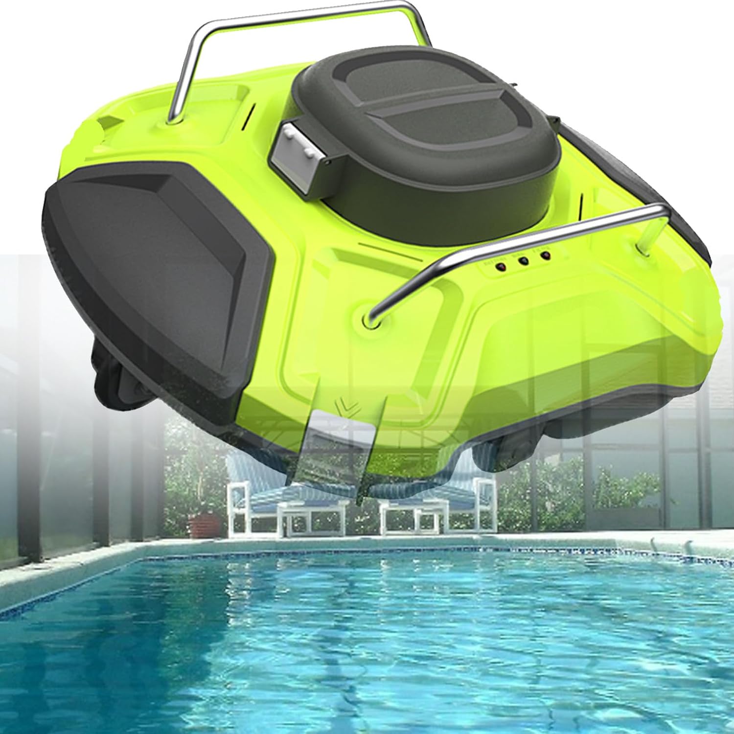 Cleaner Automatic Pool Vacuum,Pool Automatic Vacuum Cleaner, Waterproof Robot Pool Vacuum,Pool Cleaner Robot,with Strong Suction