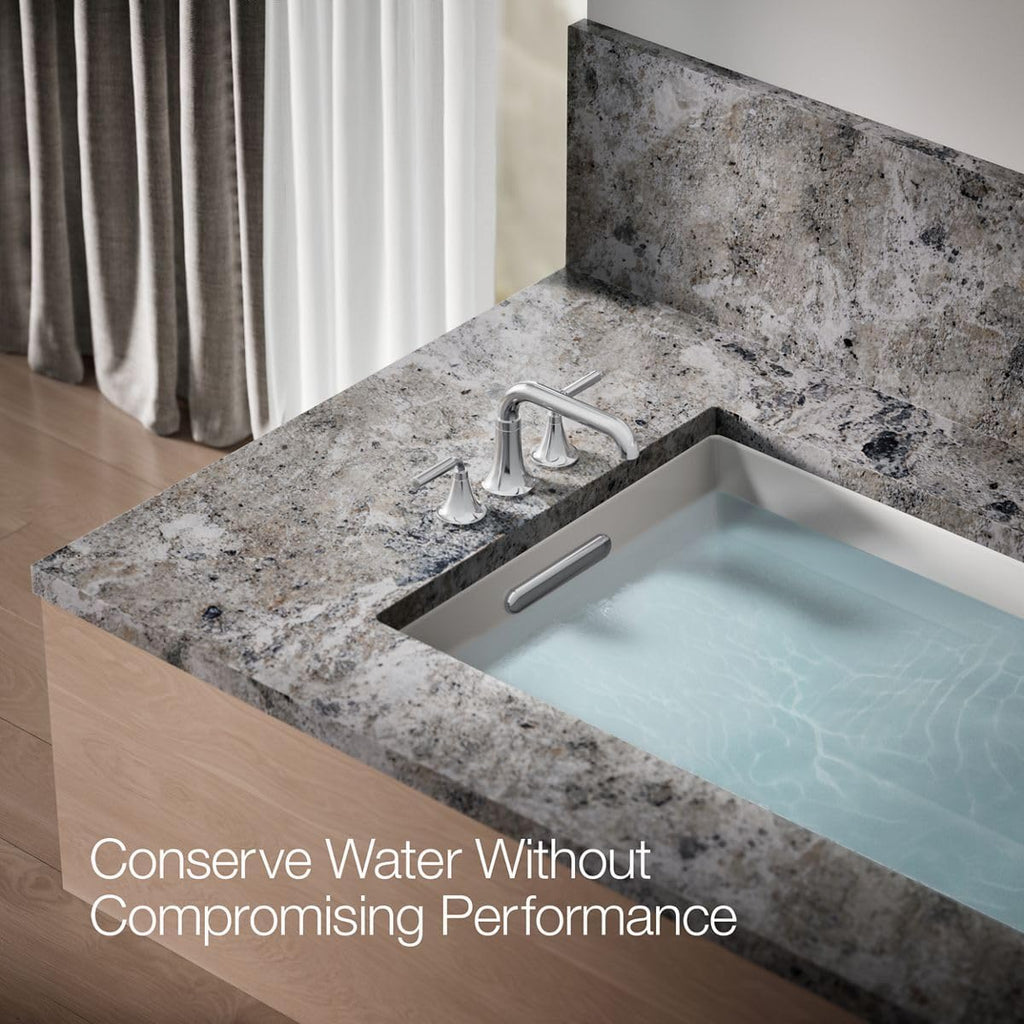 Kohler T27417-4-CP Tone™ Deck-Mount Bath Faucet Trim, Polished Chrome