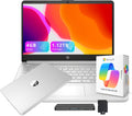 HP Stream 14' HD Student&Business Laptop with AI Copilot, Intel Processor N150, 4GB RAM, 1.12TB Storage (128GB UFS + 1TB Docking Station), 1 Year Office 365, Intel Graphics, Win 11, Silver