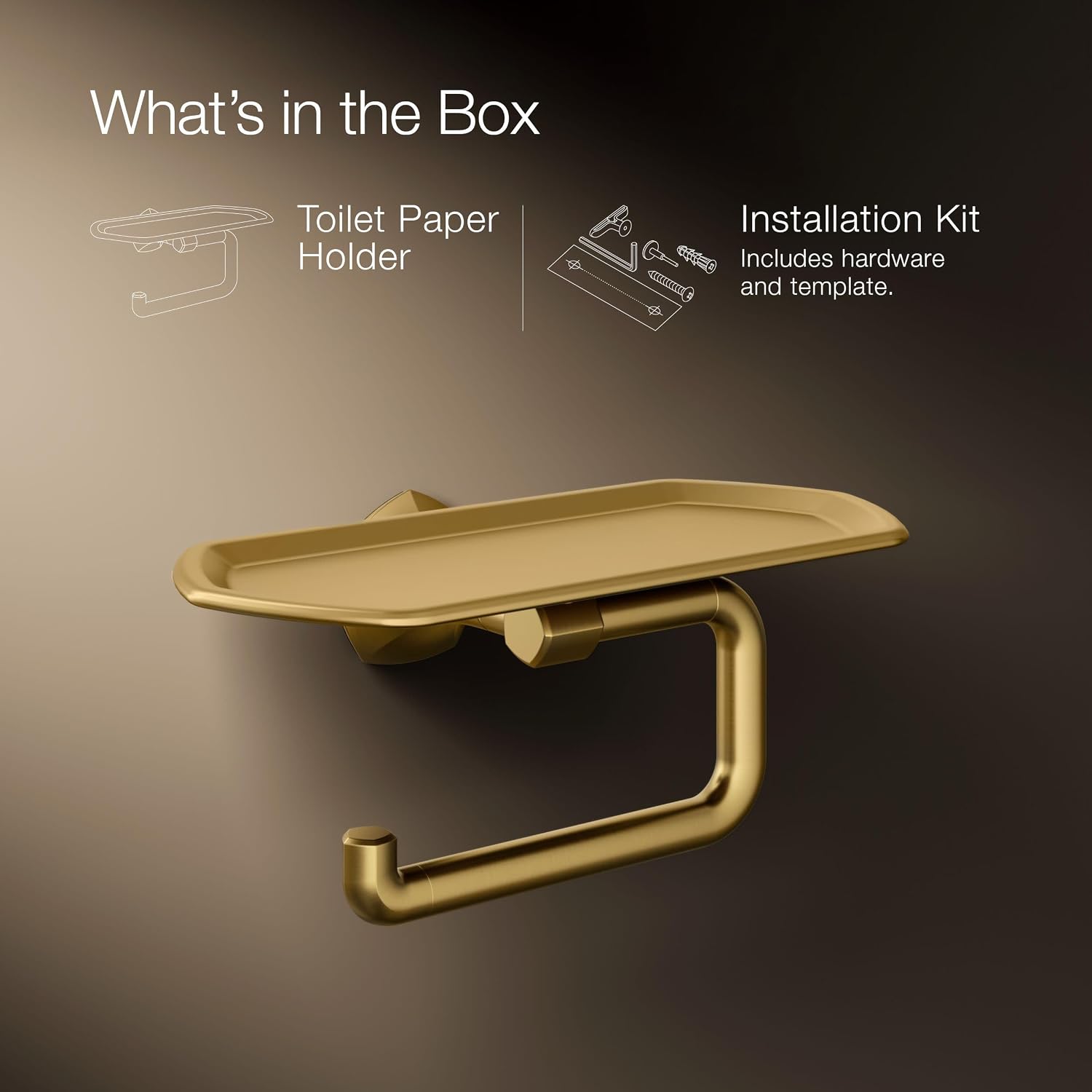 KOHLER OCCASION™ COVERED TOILET TISSUE HOLDER
