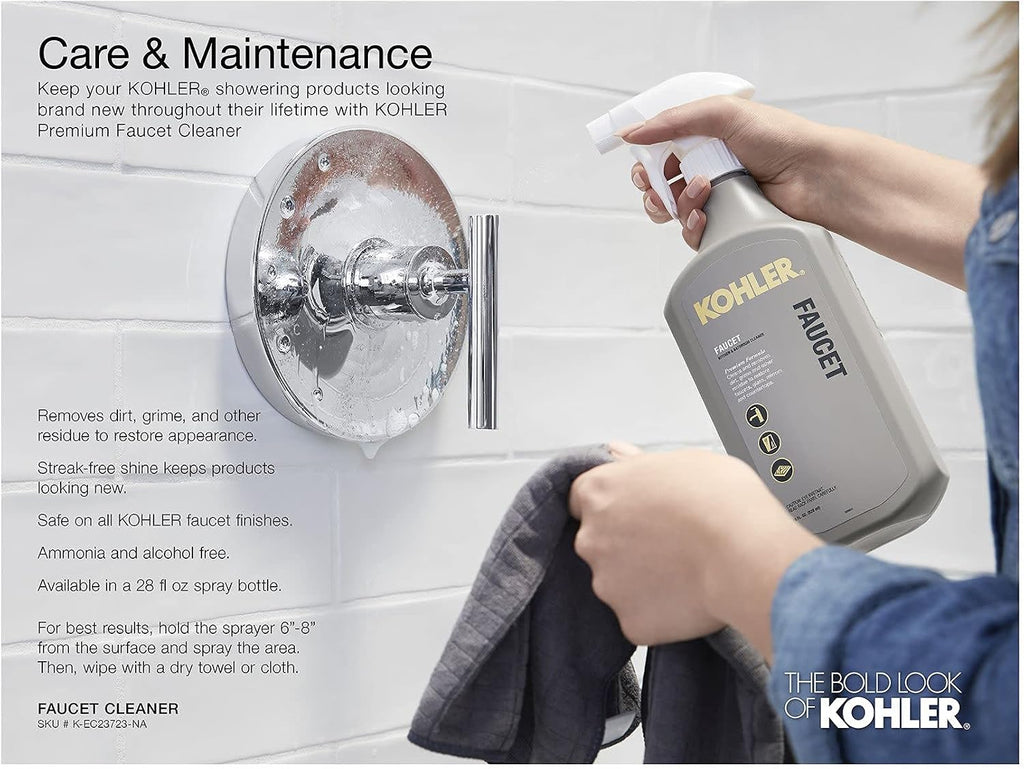 KOHLER 22178-G-BN Purist 30' Four-Function Handshower Kit, Handheld Showerhead Set with 60' Hose, Slidebar and Slidebar Trim, 1.75 GPM, Vibrant Brushed Nickel