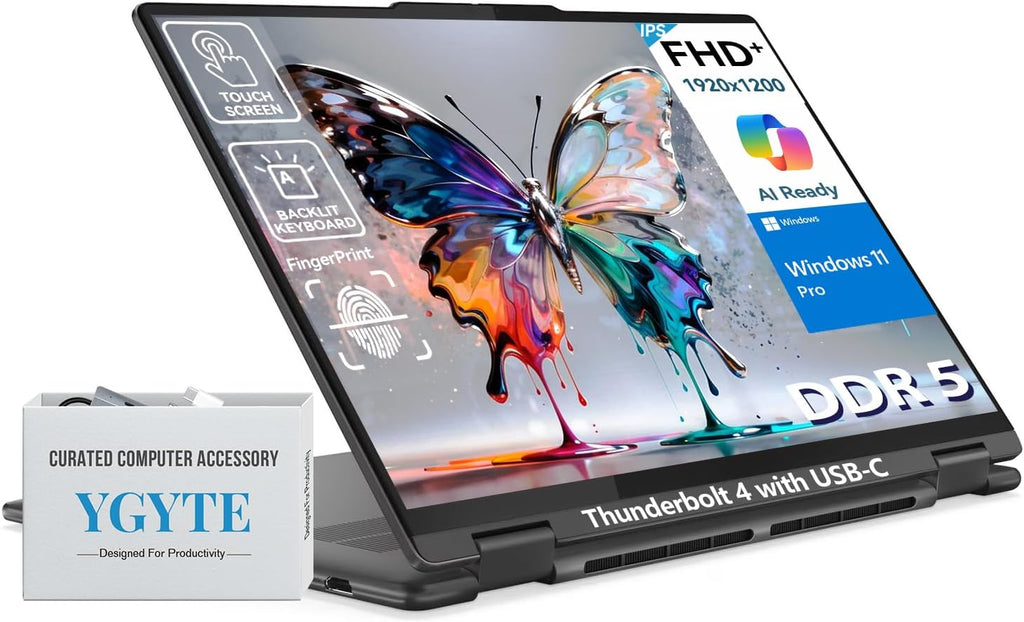 Lenovo Yoga 7i 2 in 1 Laptop Touchscreen, 16' FHD+ 360 Foldable Touch Screen Convertible, Intel Core Ultra 7, Windows 11 Laptop PC, Backlit 10-Key, Fingerprint (16GB DDR5 RAM| 512GB SSD)