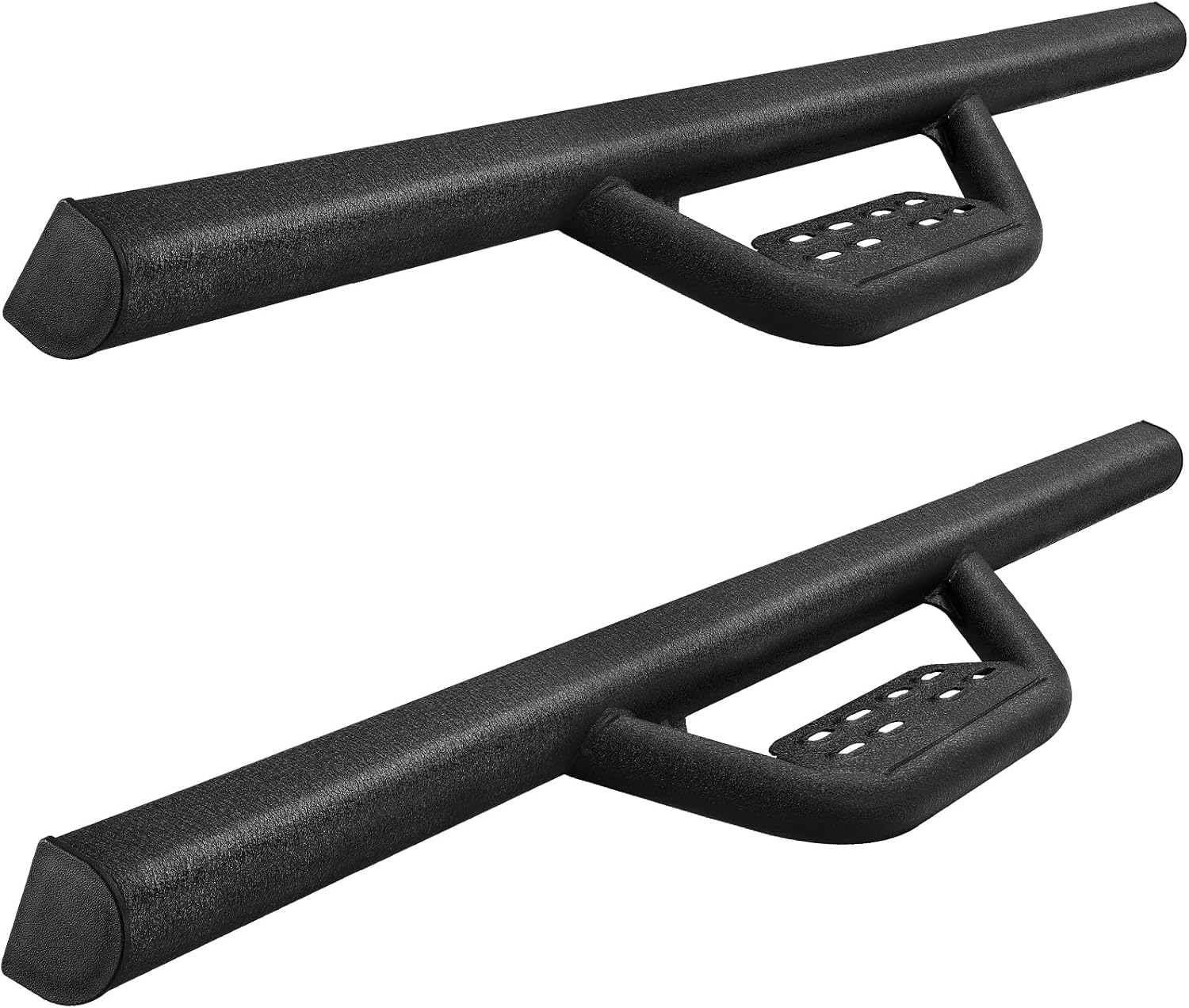 SMANOW Compatible with Running Boards Jeep 2007-2018 Wrangler Jk 2 Door, Dual-Stage Textured Black Powder Coated, Step Bars Side Step Nerf Bars.